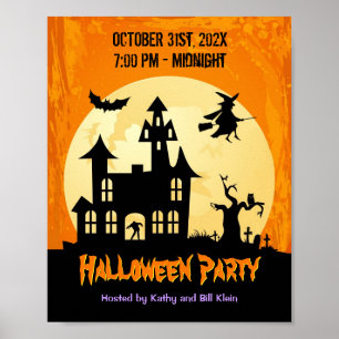 Poster Luz assombrada em Graveyard - Halloween