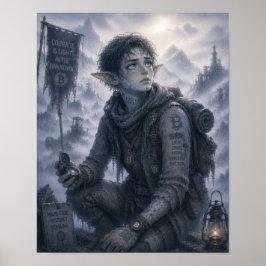 Poster Luz / Batedor / Montanhas Nebulosas