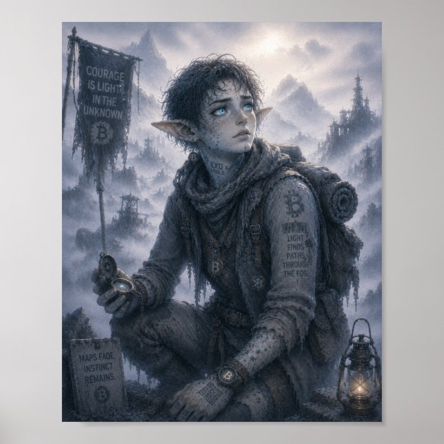 Poster Luz / Batedor / Montanhas Nebulosas (Frente)