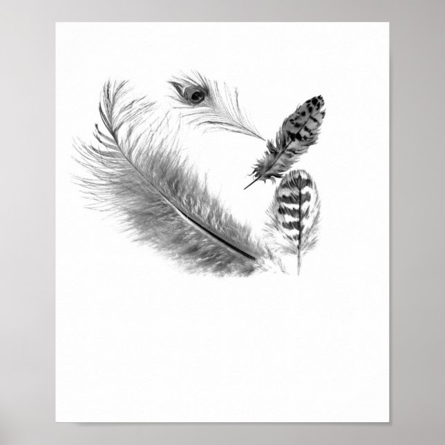 Póster Luz Como Uma Pena (Frente)