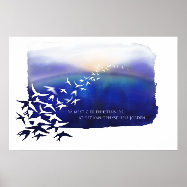 Póster Luz da Unidade (Norueguesa) (Frente)