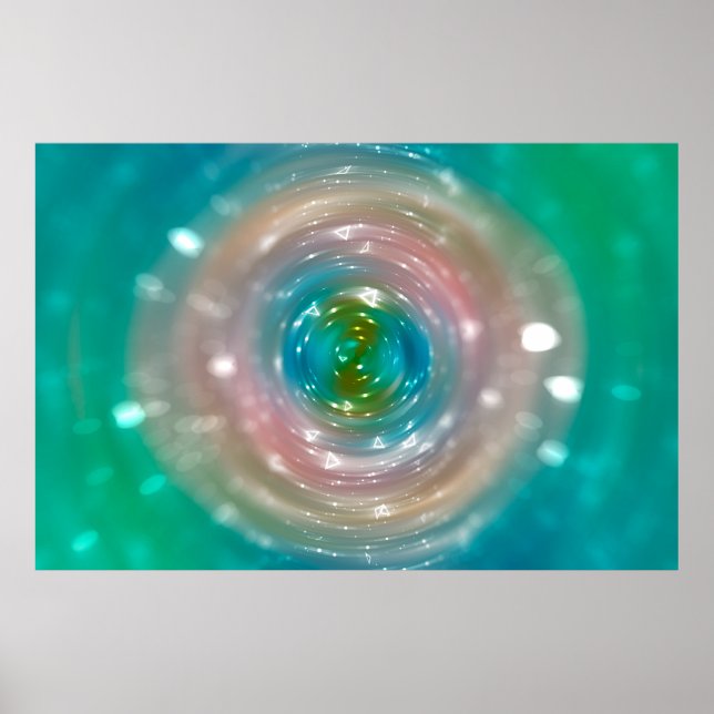 Poster Luz de boque, luzes de mancha desfocadas em multa (Frente)