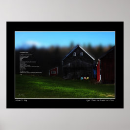 Poster Luz desaparece no Broadacres Fazenda Image & Poem