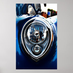 Póster luz dianteira do coupe Willys