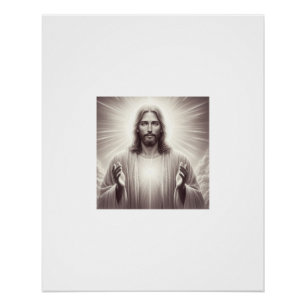 Póster Luz divina: Um retrato do Cristo de Jesus
