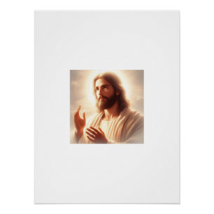 Póster Luz divina: Um retrato do Cristo de Jesus