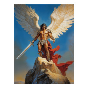 Póster Luz do Arcanjo Miguel dos Sete Céus
