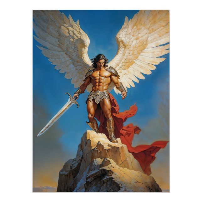 Póster Luz do Arcanjo Miguel dos Sete Céus (Frente)