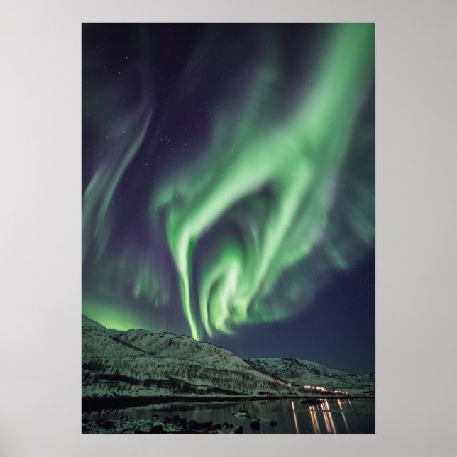 Poster Luz do Norte Noruega (Frente)