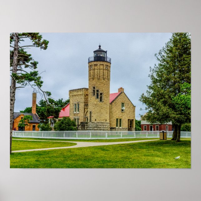 Poster Luz do ponto mackinac (Frente)
