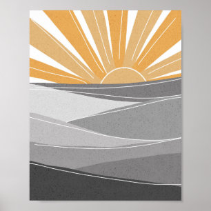 Poster Luz do Sol em Sombras de Cinza