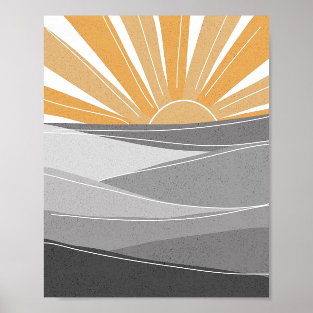 Poster Luz do Sol em Sombras de Cinza (Frente)