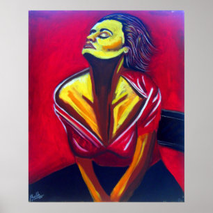 Póster Luz do sol vermelha