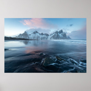 Poster Luz incrível na Islândia Stokksnes, Vestrahorn