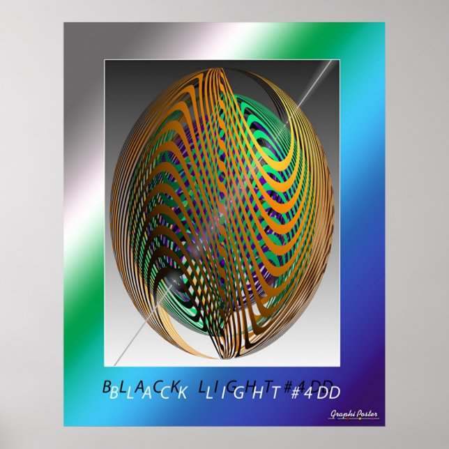 Poster Luz negra #4DD (Frente)