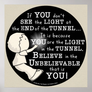 Póster Luz no túnel