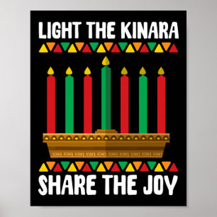 Poster Luz Os Kinara Compartilham A Joy Kwanzaa Candhold