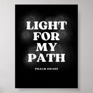 Poster Luz para o Meu Caminho – Salmo 119:105