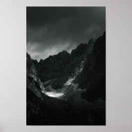 Poster Luz solar através de nuvens escuras