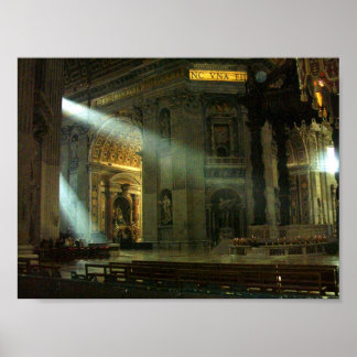 Póster Luz solar no Vaticano