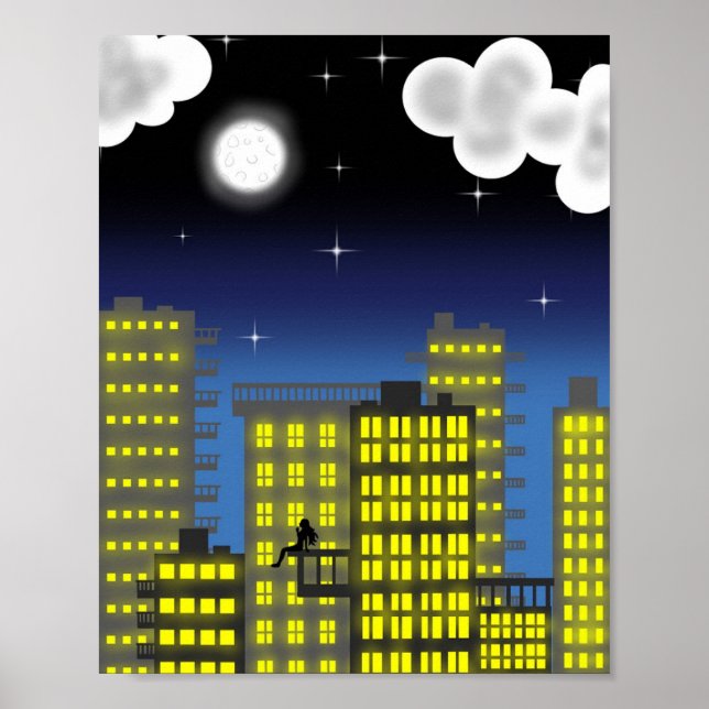 Poster Luzes brilhantes, cidade grande (Poster) (Frente)