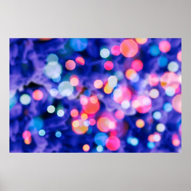 Poster luzes brilhantes luminosas brilhantes fundo:desfoc (Frente)