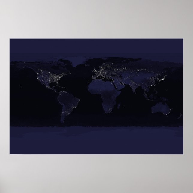 Poster Luzes da Cidade da Terra (Frente)