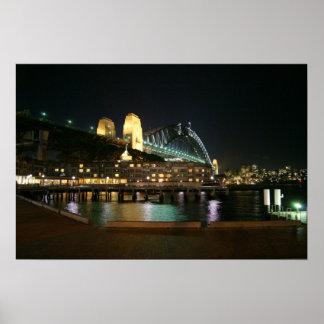 Poster Luzes da ponte do porto