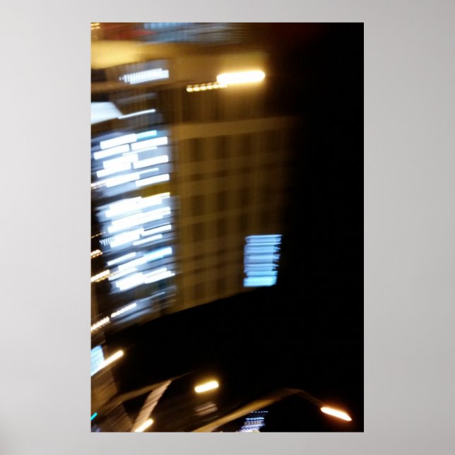 Póster luzes da rua em alta velocidade (Frente)