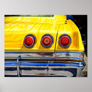 Poster Luzes de cauda coloridas