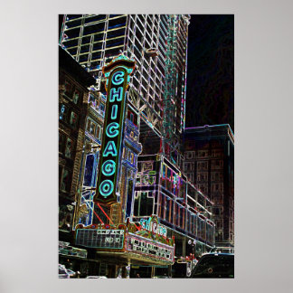 Póster Luzes de Chicago