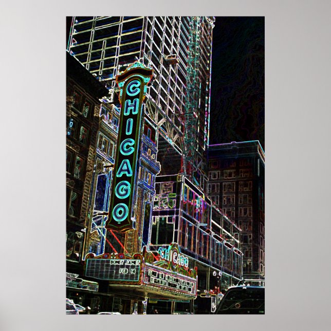 Póster Luzes de Chicago (Frente)