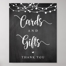 Poster Luzes de Corda, Cartões de Casamento e Presentes