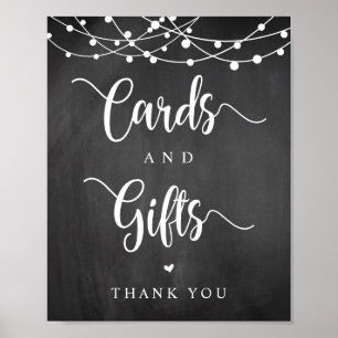 Poster Luzes de Corda, Cartões de Casamento e Presentes