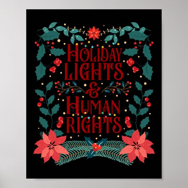 Poster Luzes De Férias E Direitos Humanos (Frente)
