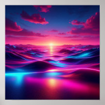 Luzes de Horizonte Neon Surreal de Volta à Escola