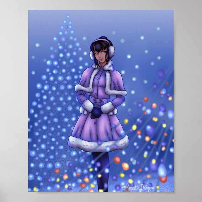 Poster Luzes de Natal (Frente)