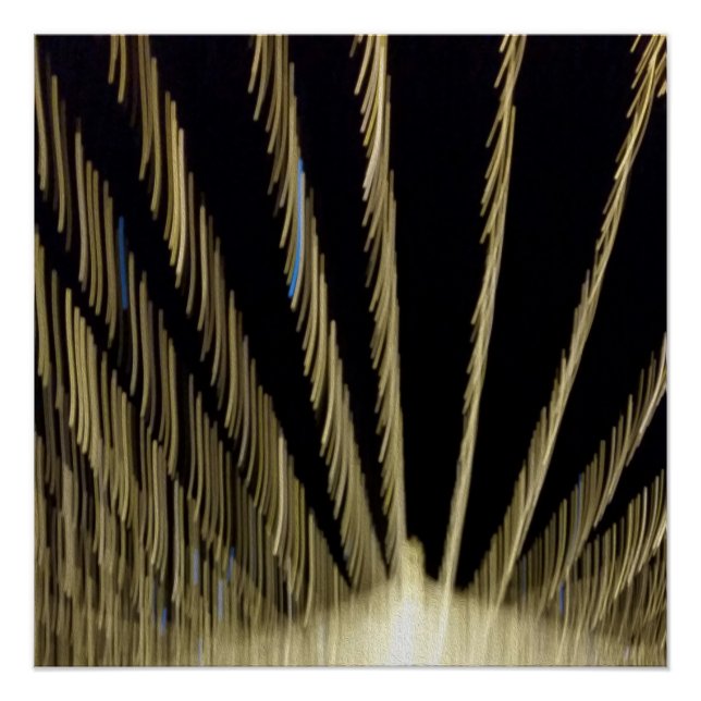 Póster Luzes de Natal de ouro (Frente)