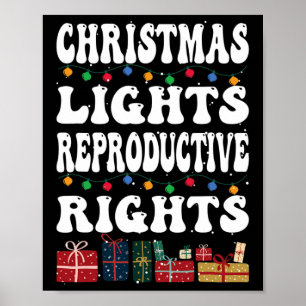 Poster Luzes de Natal Direitos Reprodutivos Pró-escolha F