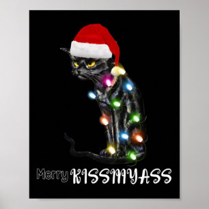 Poster Luzes de Natal do Gato Divertido Beijinho 2 