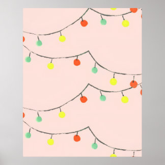 Poster Luzes de Natal em Corda