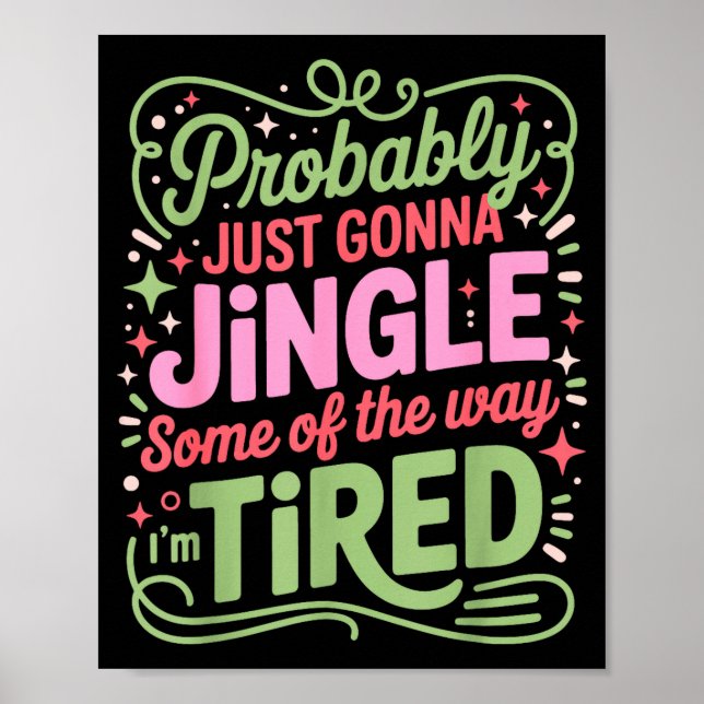 Poster Luzes de Natal Provavelmente Vão Apenas Tilintar A (Frente)