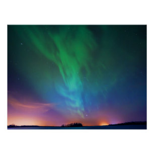 Póster Luzes de Norte canadenses