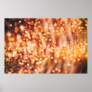 Poster Luzes de ouro naturais e brilhantes