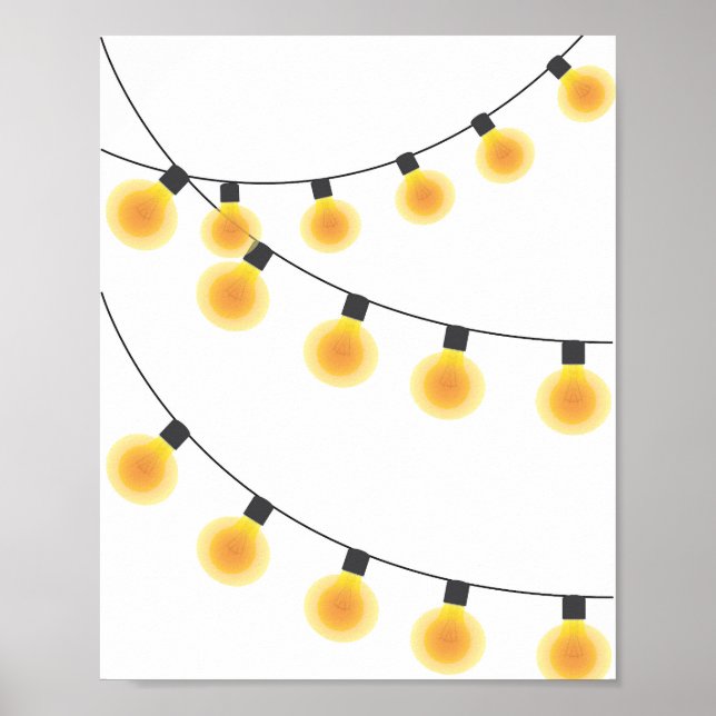 Poster Luzes de string (Frente)