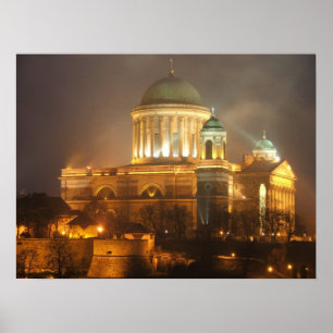 Póster Luzes do bazilika de Esztergom