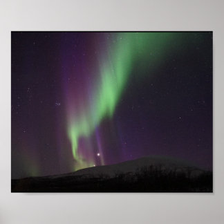 Poster Luzes do Céu Noturno de Alaska Lindas