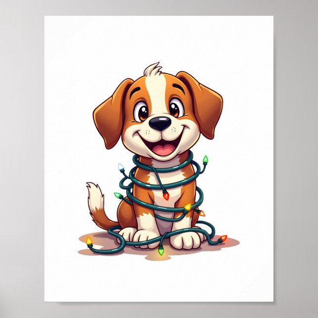 Poster Luzes do feixe de felizes (Frente)