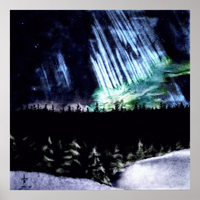 Póster Luzes do norte (Frente)