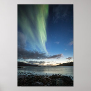 Poster Luzes do norte na Noruega